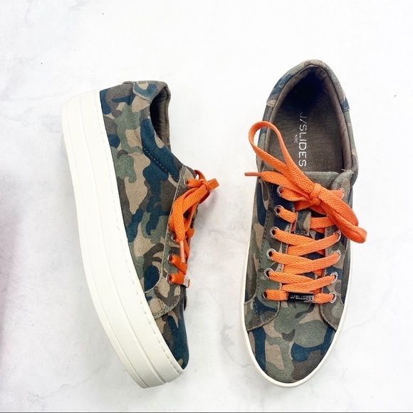 [JSlides] Trendy Platform Camo Sneakers - Picture 4 of 6
